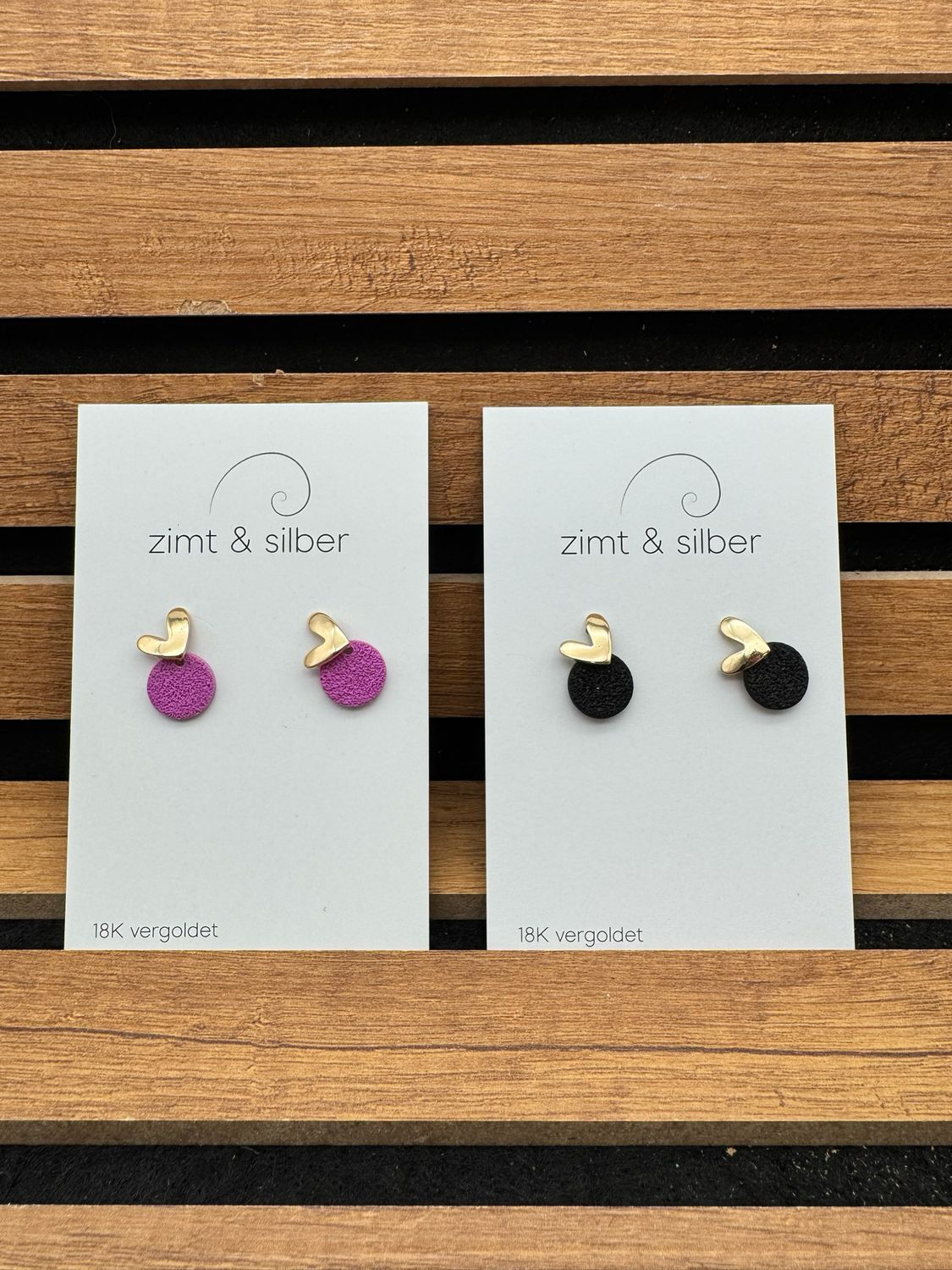 Ohrringe "Hearts"  18K vergoldet