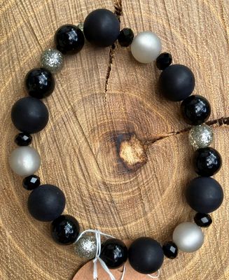 Armband schwarz/grau/silber Armband schwarz/grau/silber