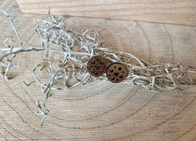 Holzohrstecker mit Mandalamotiv Holzohrstecker mit Mandalamotiv
