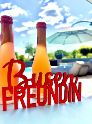 Schriftzug Schriftzug "Busenfreundin"