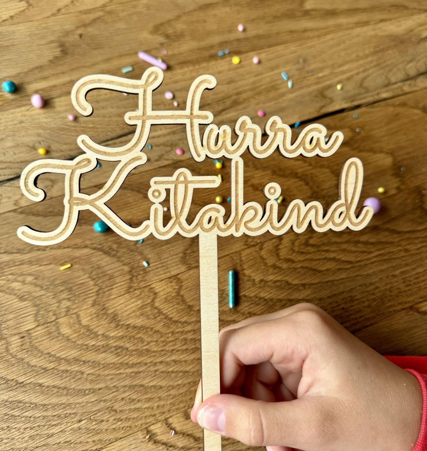 Cake Topper "Hurra Kitakind"
