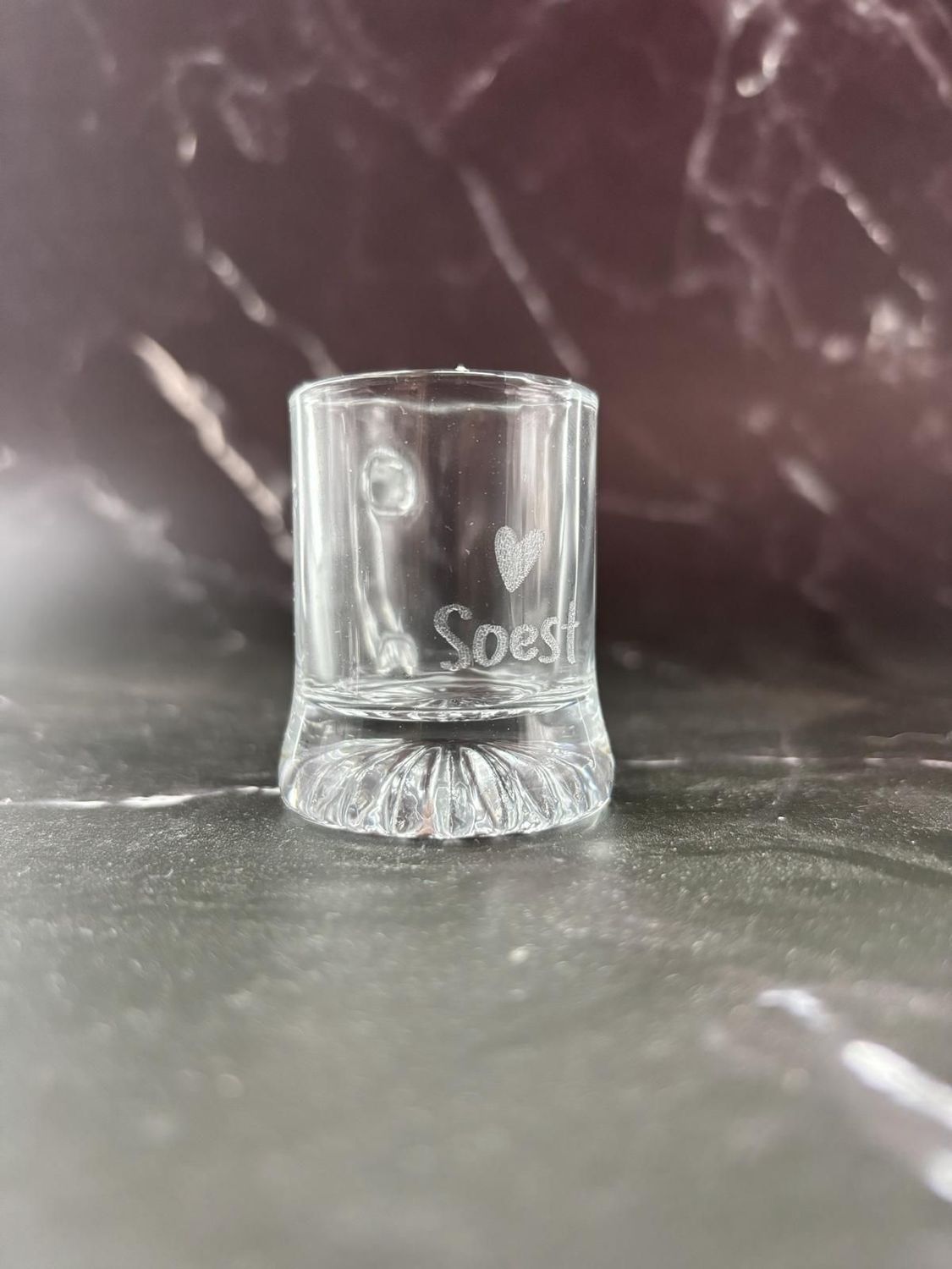 Schnapsglas mit Henkel, 2cl, div. Größen und Motive