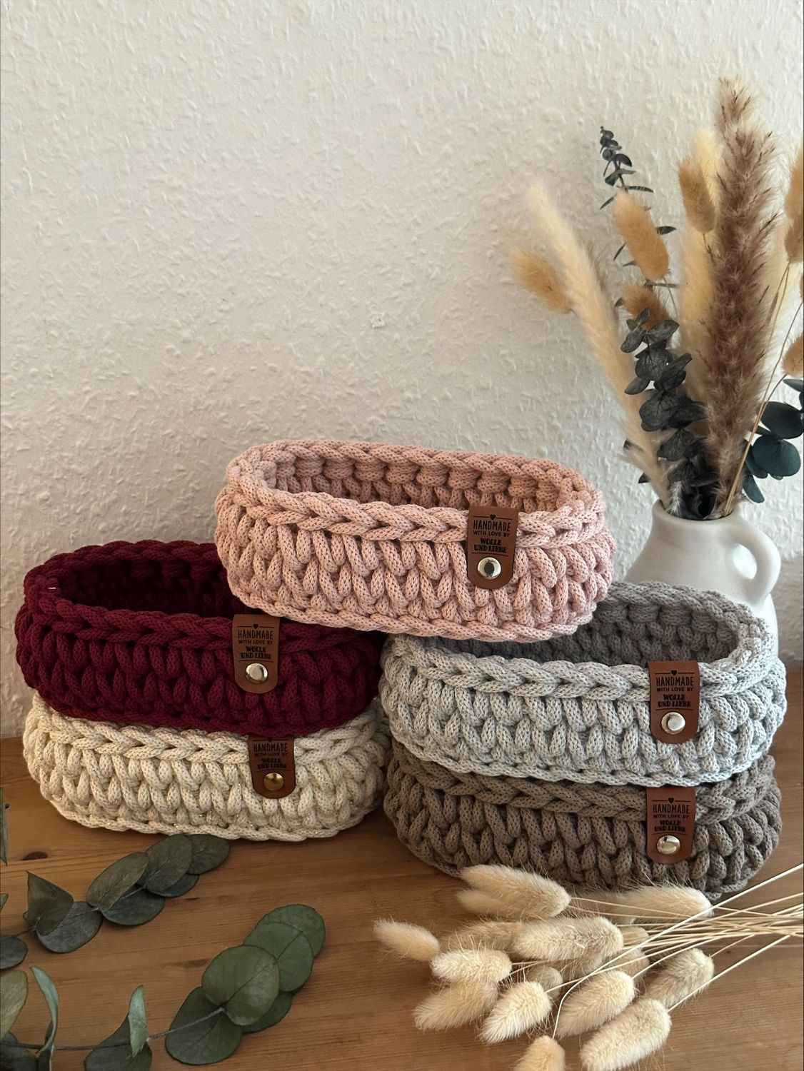 Ovales Körbchen Holz/ Brille