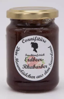 Fruchtaufstrich Gelee - Erdbeer Rhabarber Fruchtaufstrich Gelee - Erdbeer Rhabarber