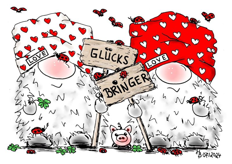 Postkarte "Glücksbringer"