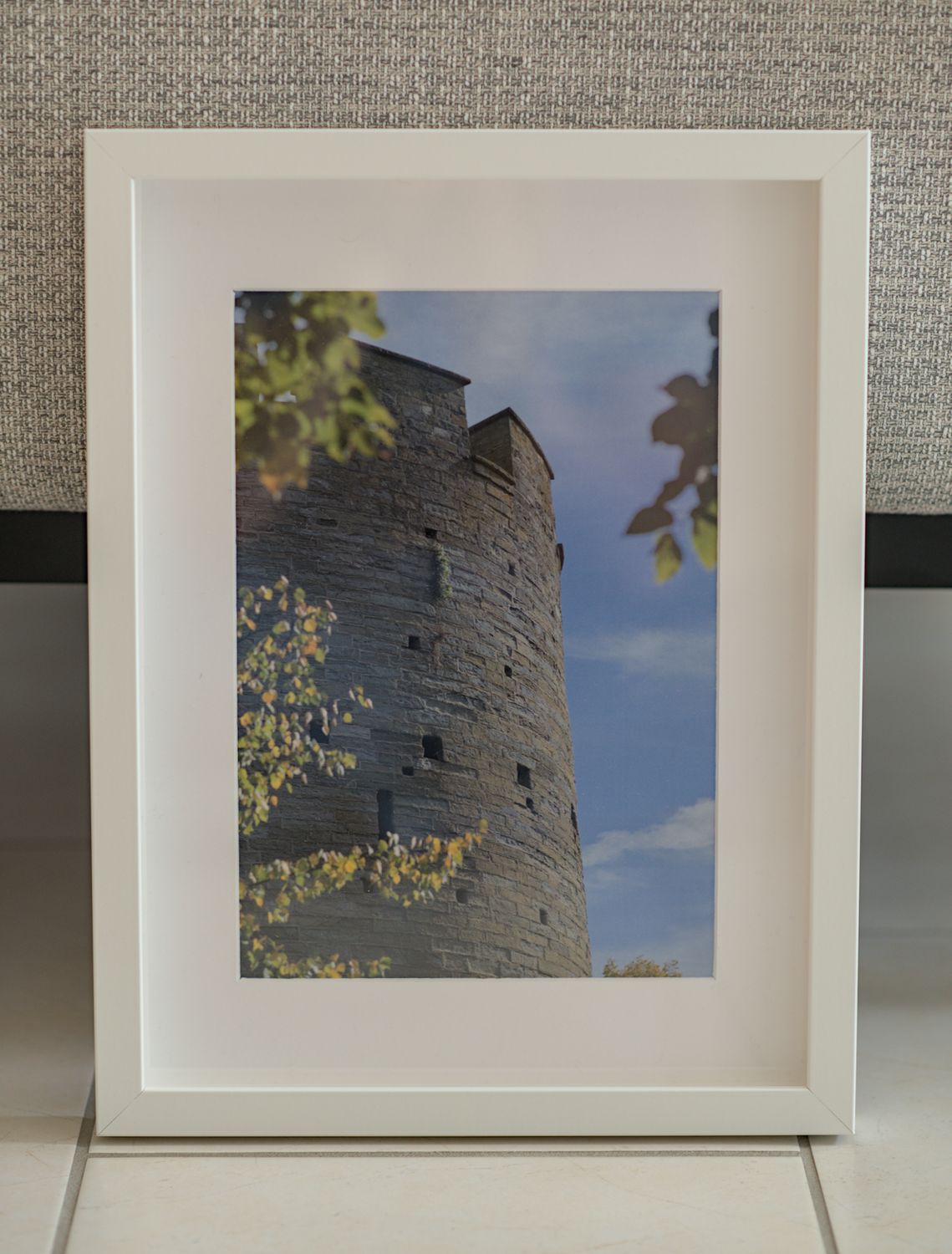 Bild 32x42cm mit weißem Rahmen