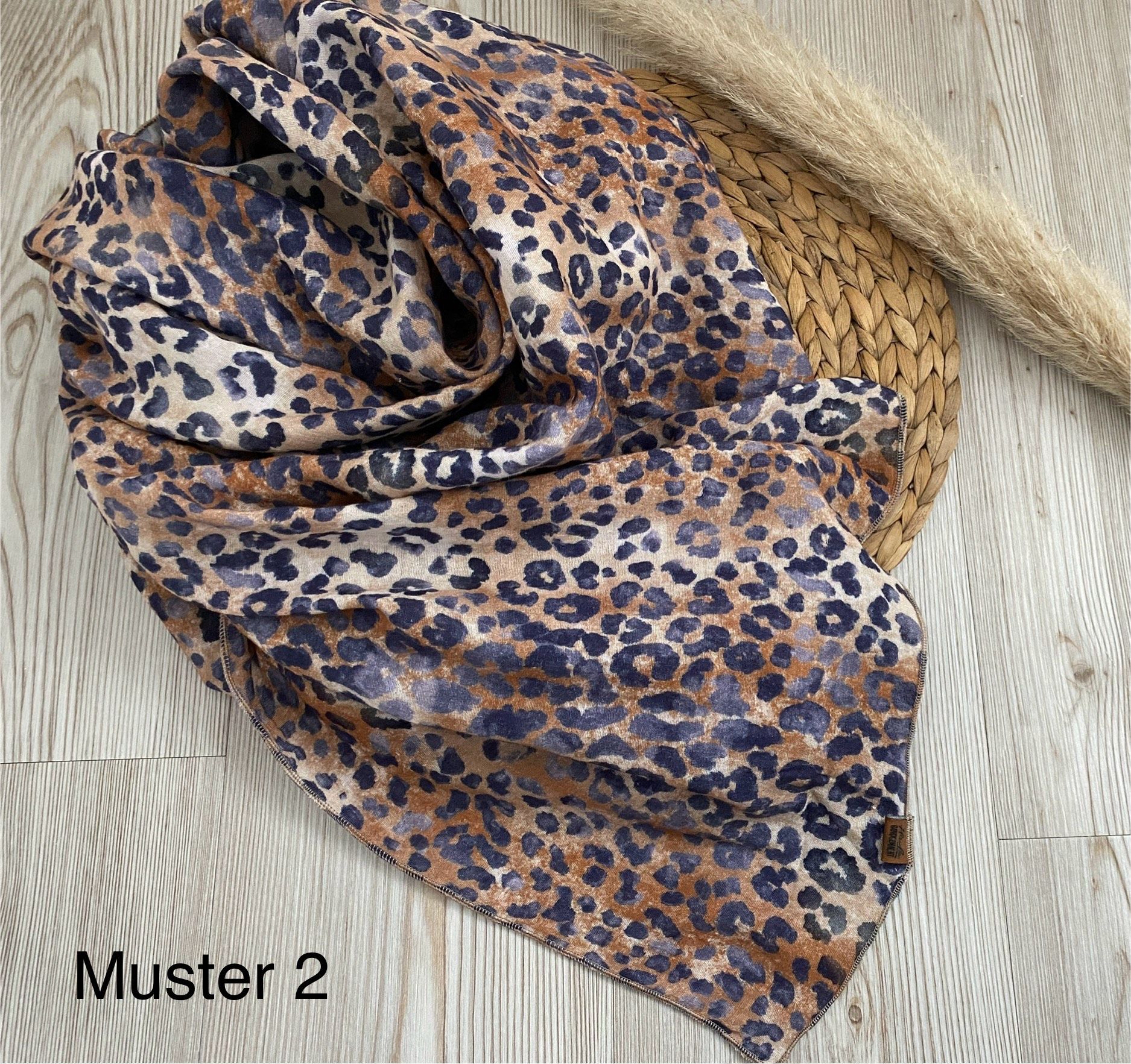 Leo Musselin Schal xxl - Leichter Baumwollschal im Trenddesign