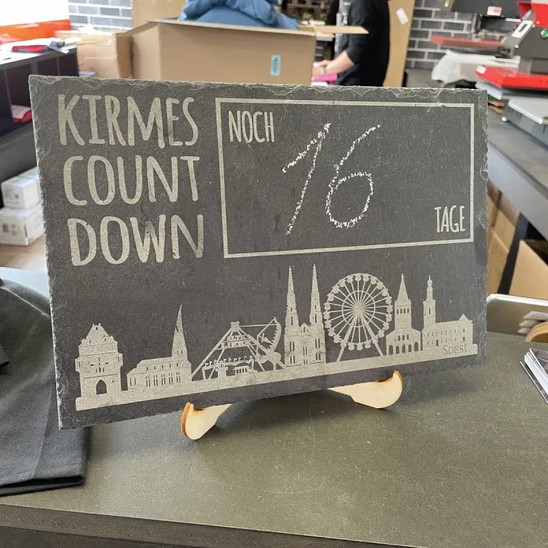 Kirmes Countdown Schiefertafel Kirmes Countdown Schiefertafel