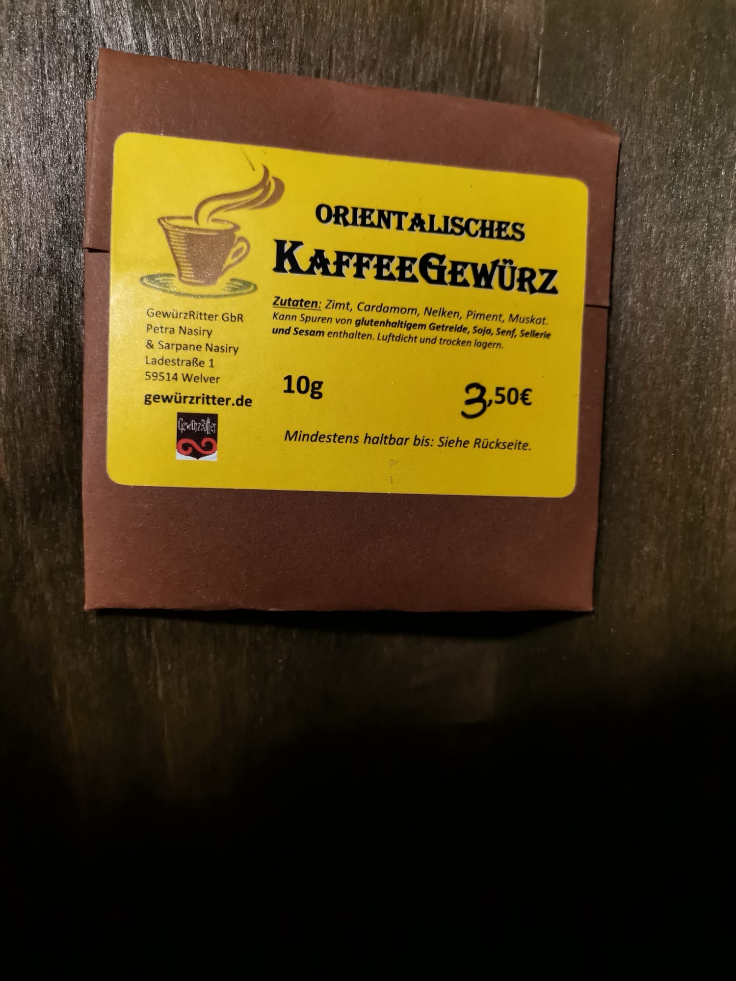 Orientalisches Kaffeegewürz auch für Chai Latte