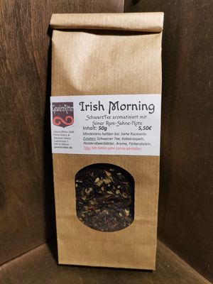 Irish Morning - Schwarzer Tee aromatiesiert mit feiner Rum Sahne Note