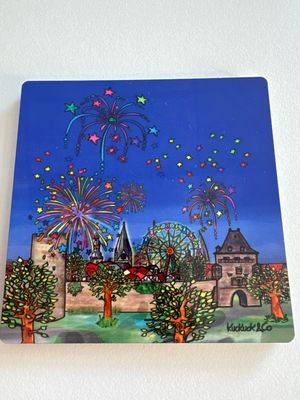 Untersetzer Kork - Kirmes Untersetzer Kork - Kirmes
