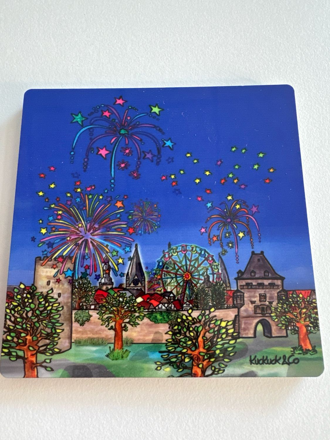 Untersetzer Kork - Kirmes Untersetzer Kork - Kirmes