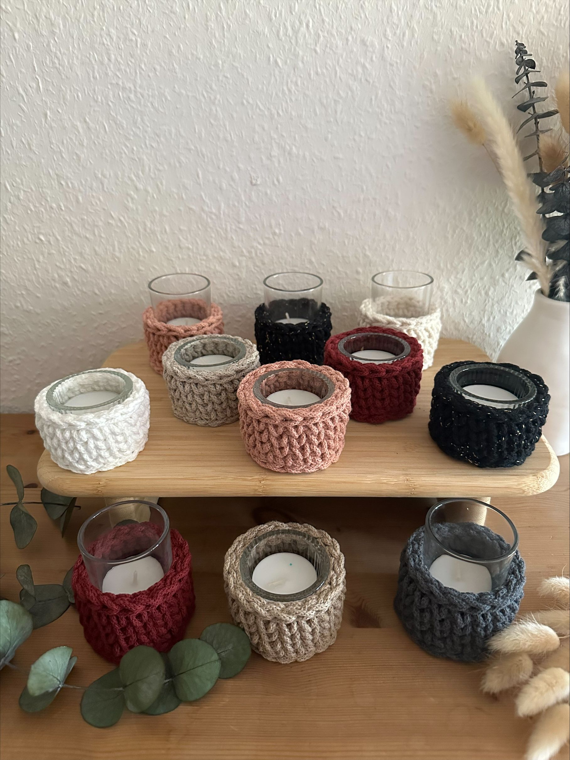 Teelichtgläser hoch