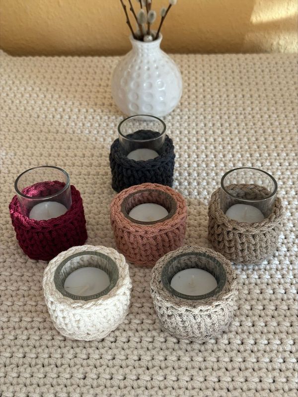 Teelichtgläser hoch