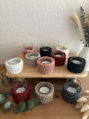 Teelichtgläser flach