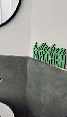 Schriftzug Schriftzug "hallöchen POPÖCHEN"