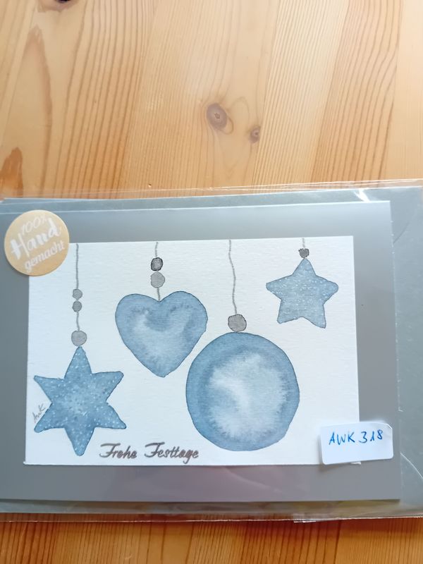 Grußkarte Silber Grußkarte Silber