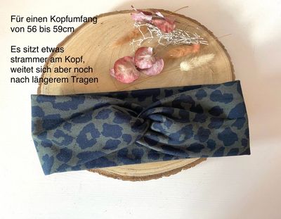 Knotenhaarband Sweat Leo Olive