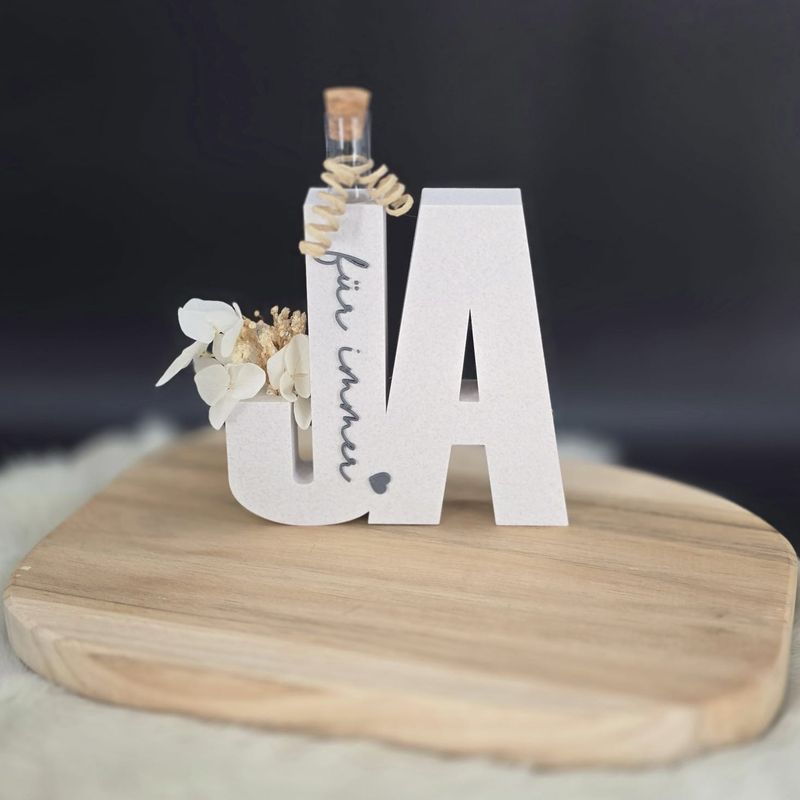 Geldgeschenk zur Hochzeit in beige