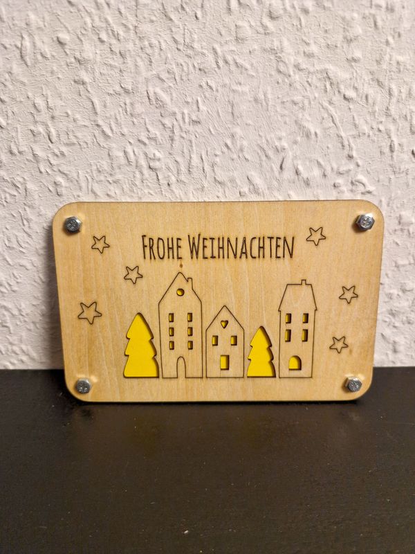 Geschenkkarte zu Weihnachten