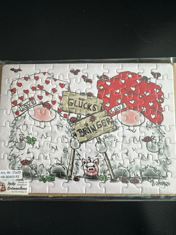 Puzzle - Wichtel Puzzle - Wichtel "Glücksbringer"