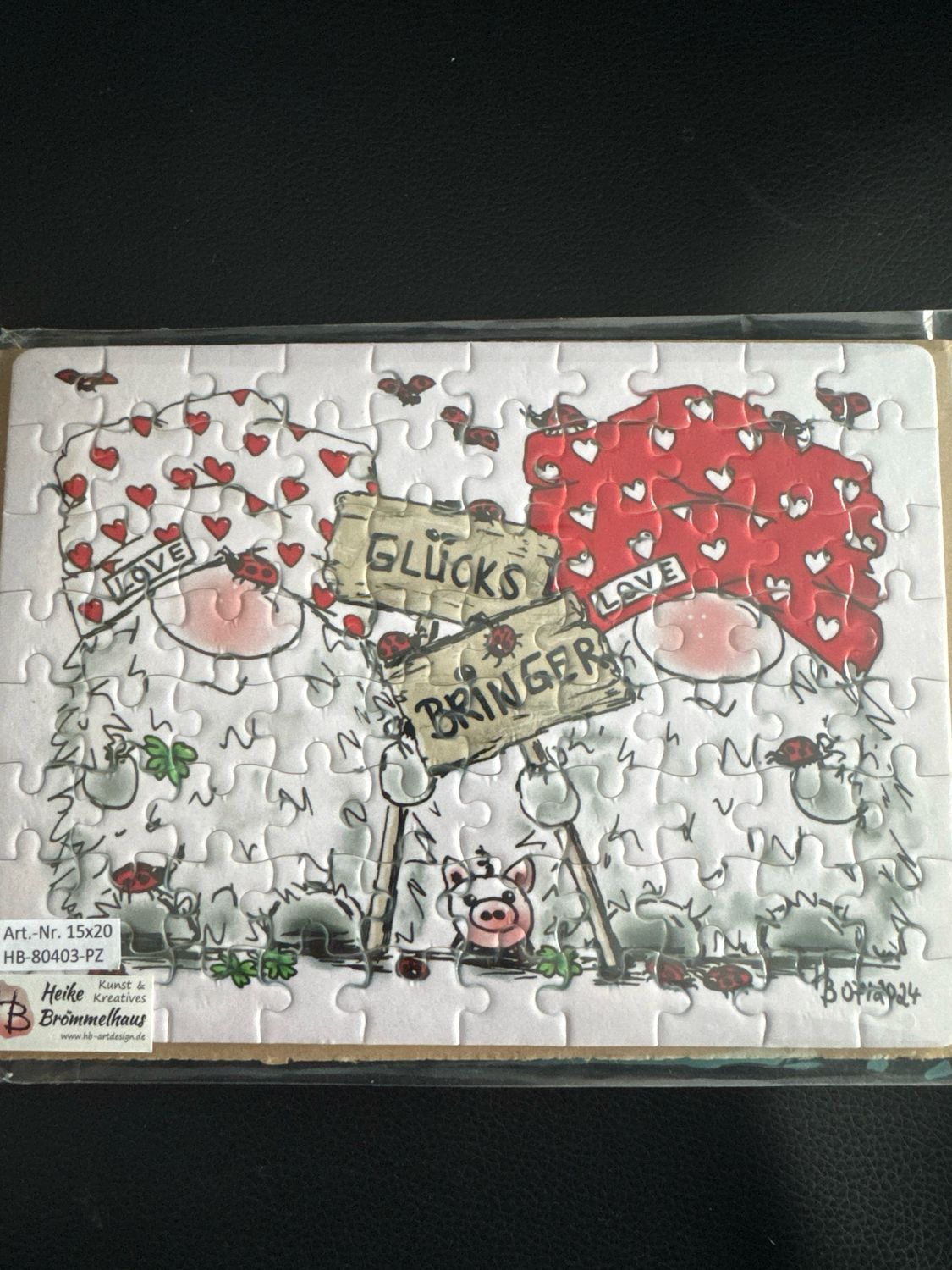 Puzzle -  Wichtel "Glücksbringer"