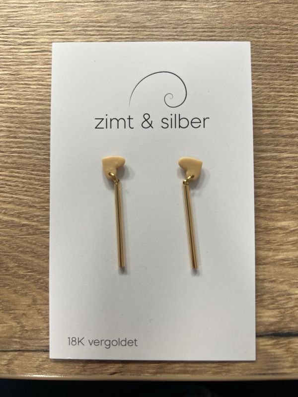 Ohrringe Ohrringe "Lovis sand", 18K vergoldet