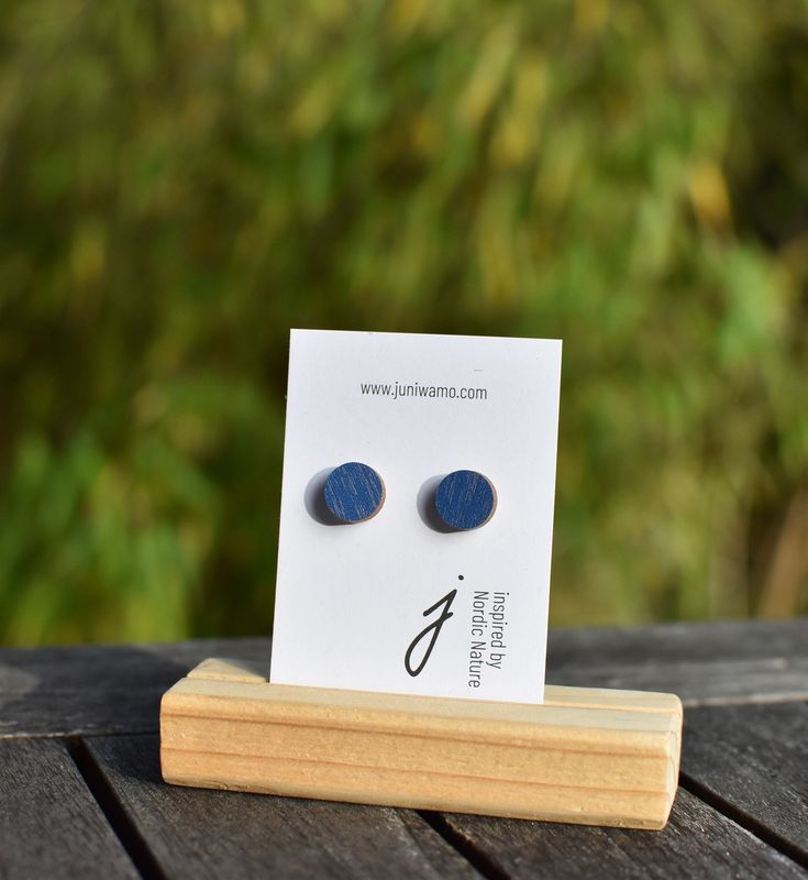 Ohrstecker Kreis, seeblau Ohrstecker Kreis, seeblau