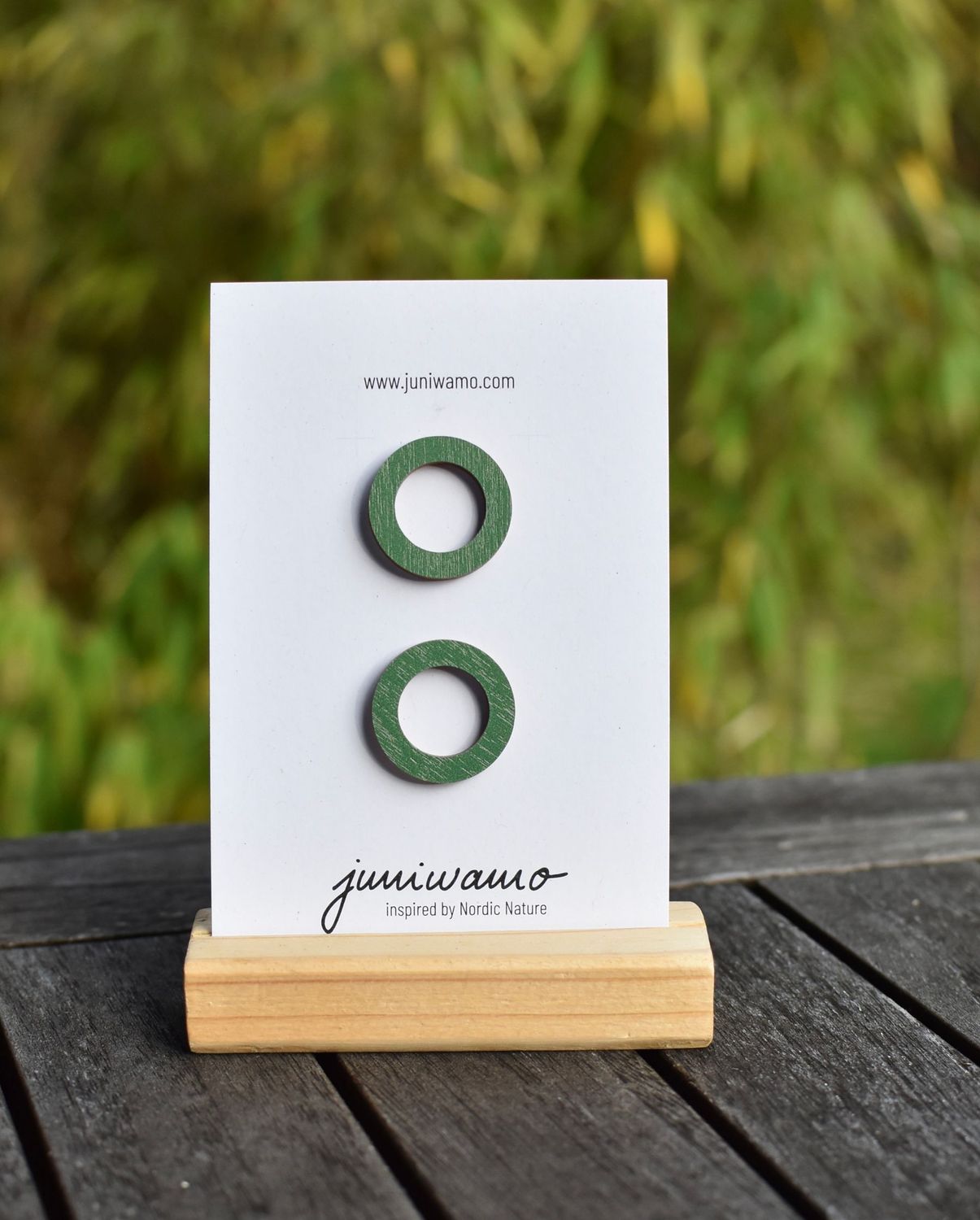 Ohrstecker Ring, tannengrün Ohrstecker Ring, tannengrün