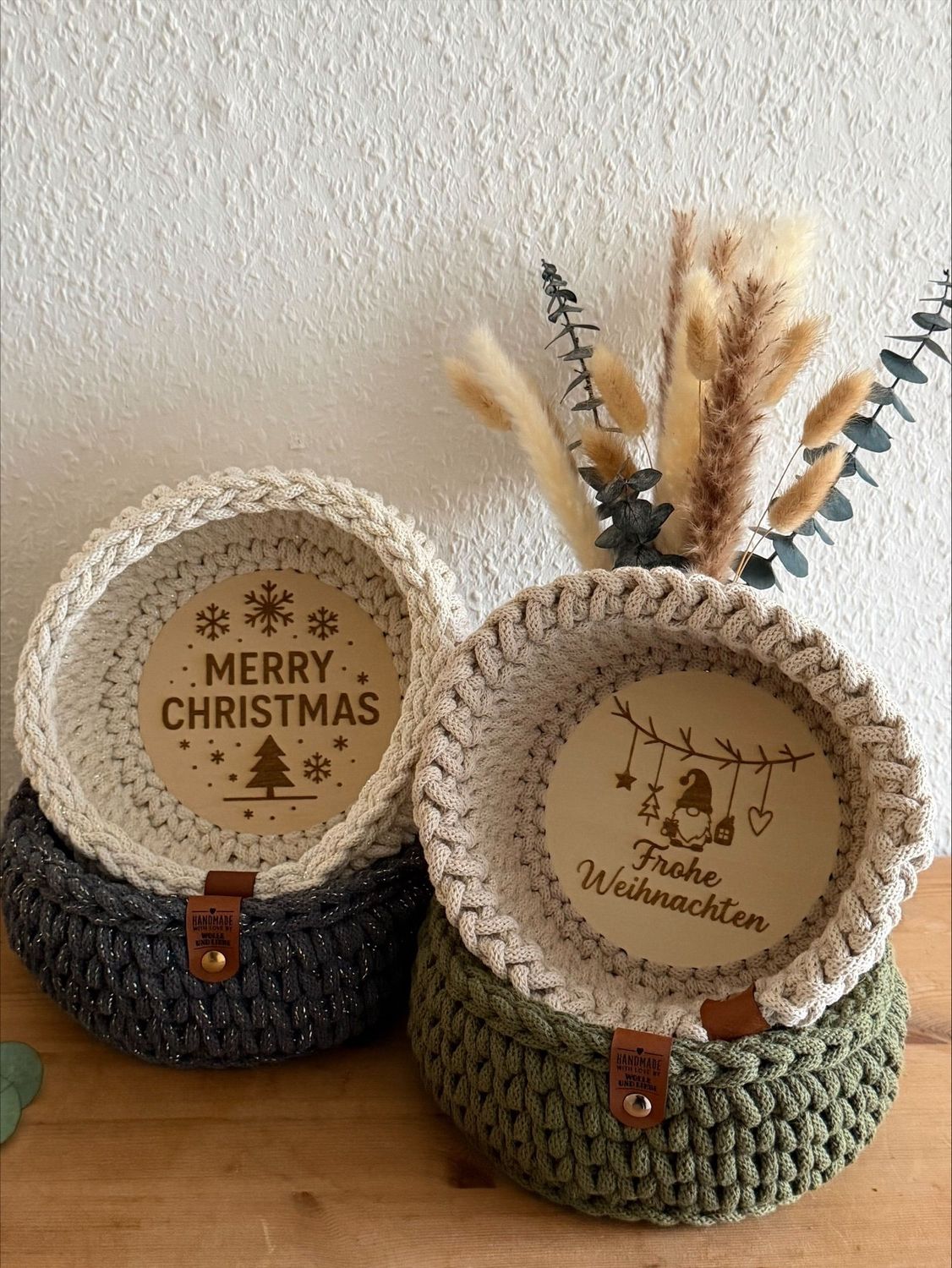 Korb rund Weihnachten