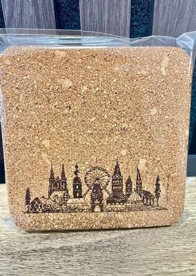 Untersetzer aus Kork 6tlg.