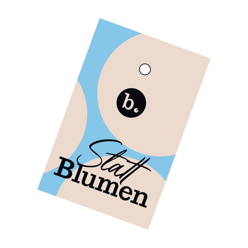 Statt Blumen - Geschenkanhänger