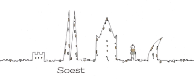 30x20x4cm Leinwand Soest Silhouette weiß Kunstdruck nachgezeichnet und signiert 30x20x4cm Leinwand Soest Silhouette weiß Kunstdruck nachgezeichnet und signiert