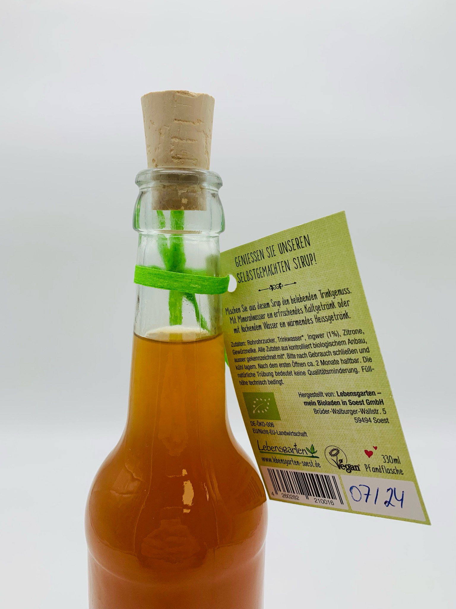 Ingwer Sirup  330ml