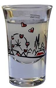 Schnapsglas mit Soest Silhouette
