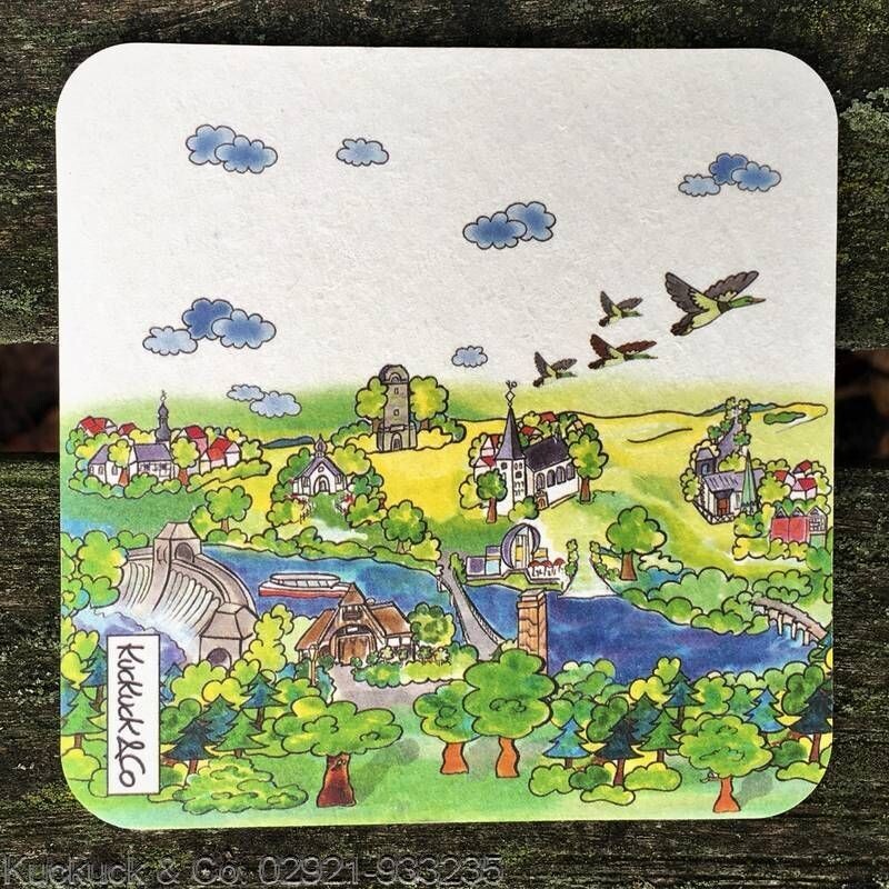 Bierdeckel Möhnesee Motiv