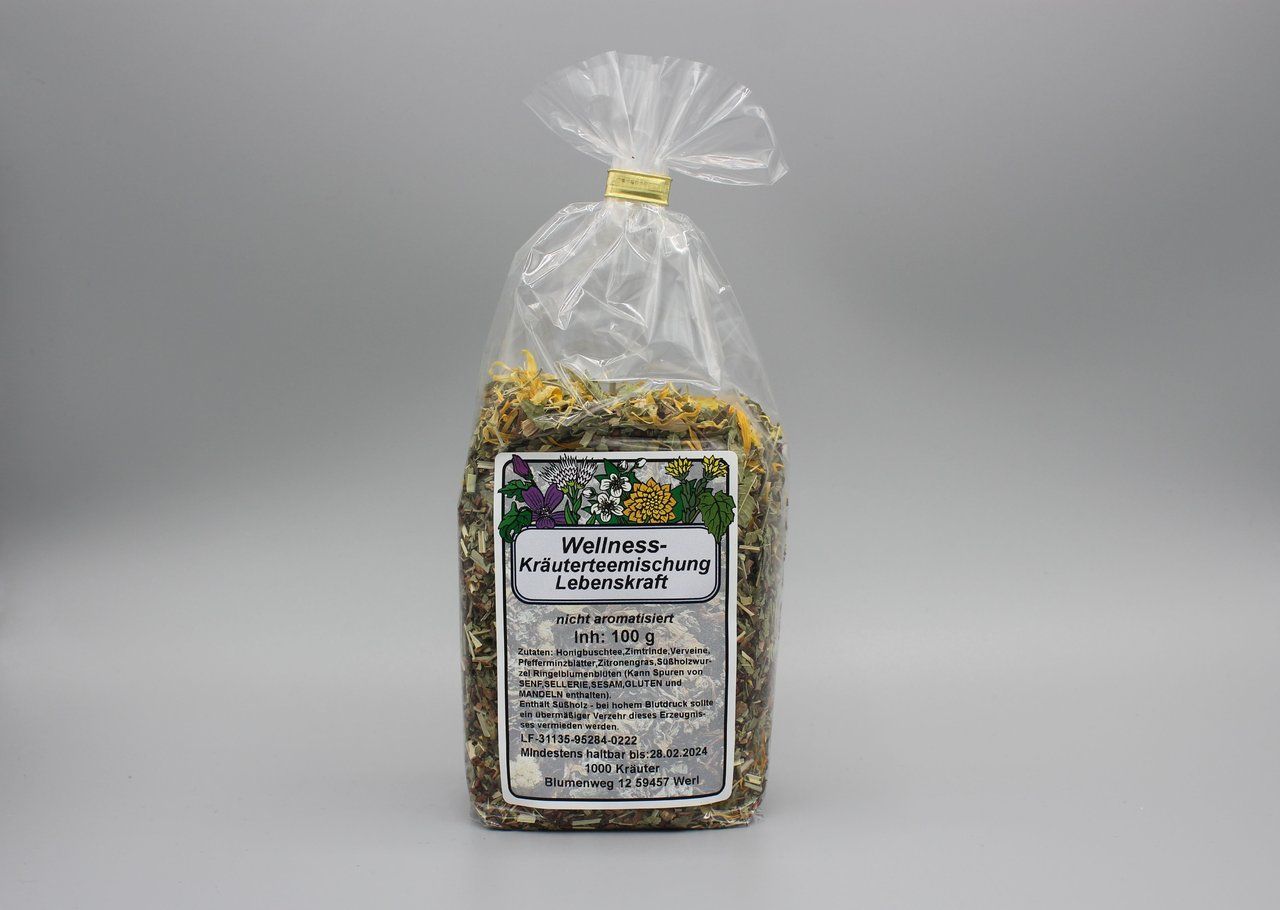 Wellness Lebenskraft Kräutertee
