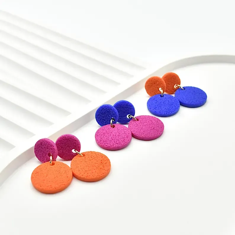 Ohrringe "Colours",  18K vergoldet