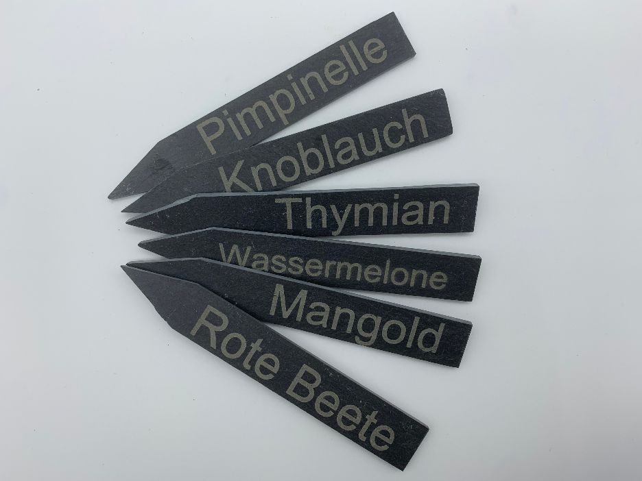 Pflanzstecker aus Schiefer verschiedene Varianten