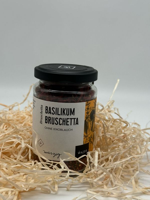 Basilikum Bruschetta ohne Knoblauch