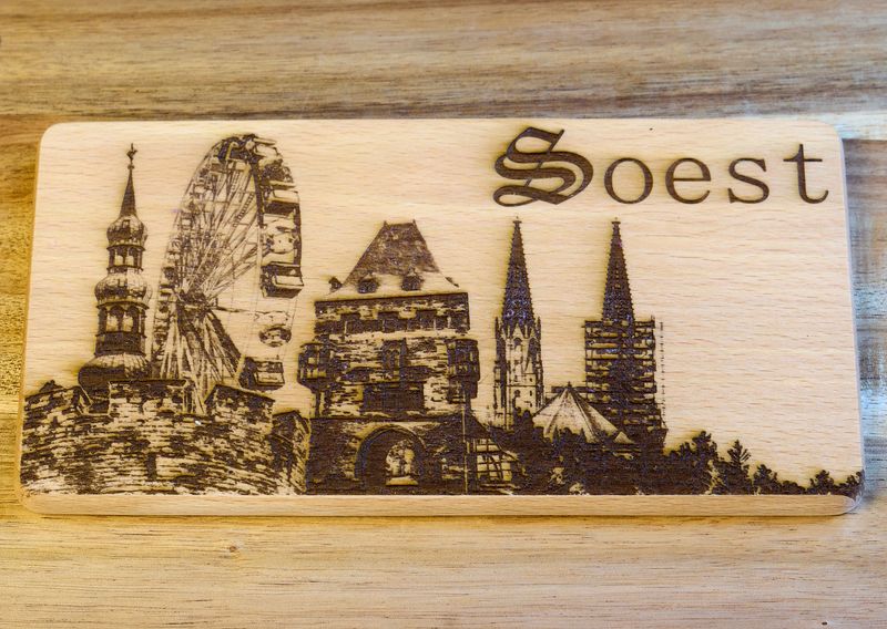 Holzbrettchen mit Motiv