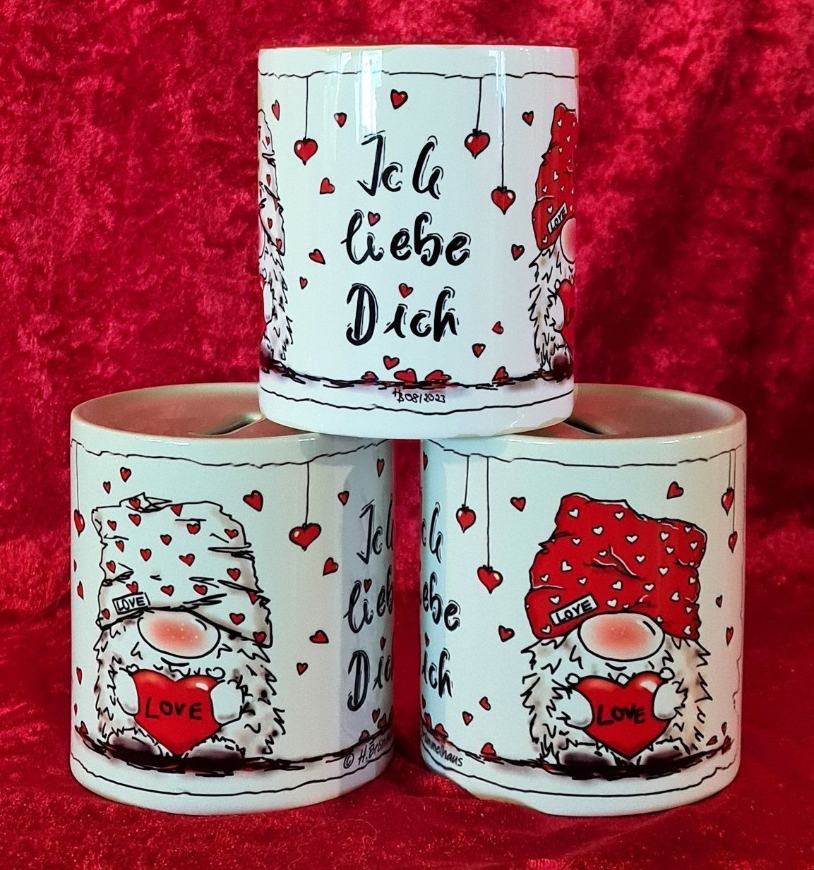 Spardose aus Keramik Ich liebe dich