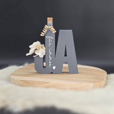 Geldgeschenk zur Hochzeit in grau