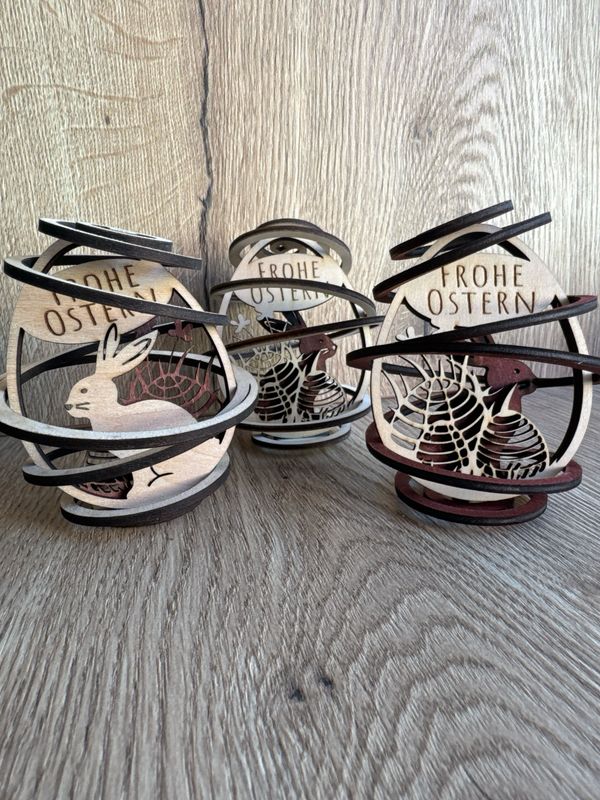 Oster-Dekoration "Hase und Ei"