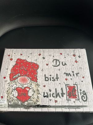 Puzzle - Wichtel Puzzle - Wichtel "Du bist mit wichtelig" A4