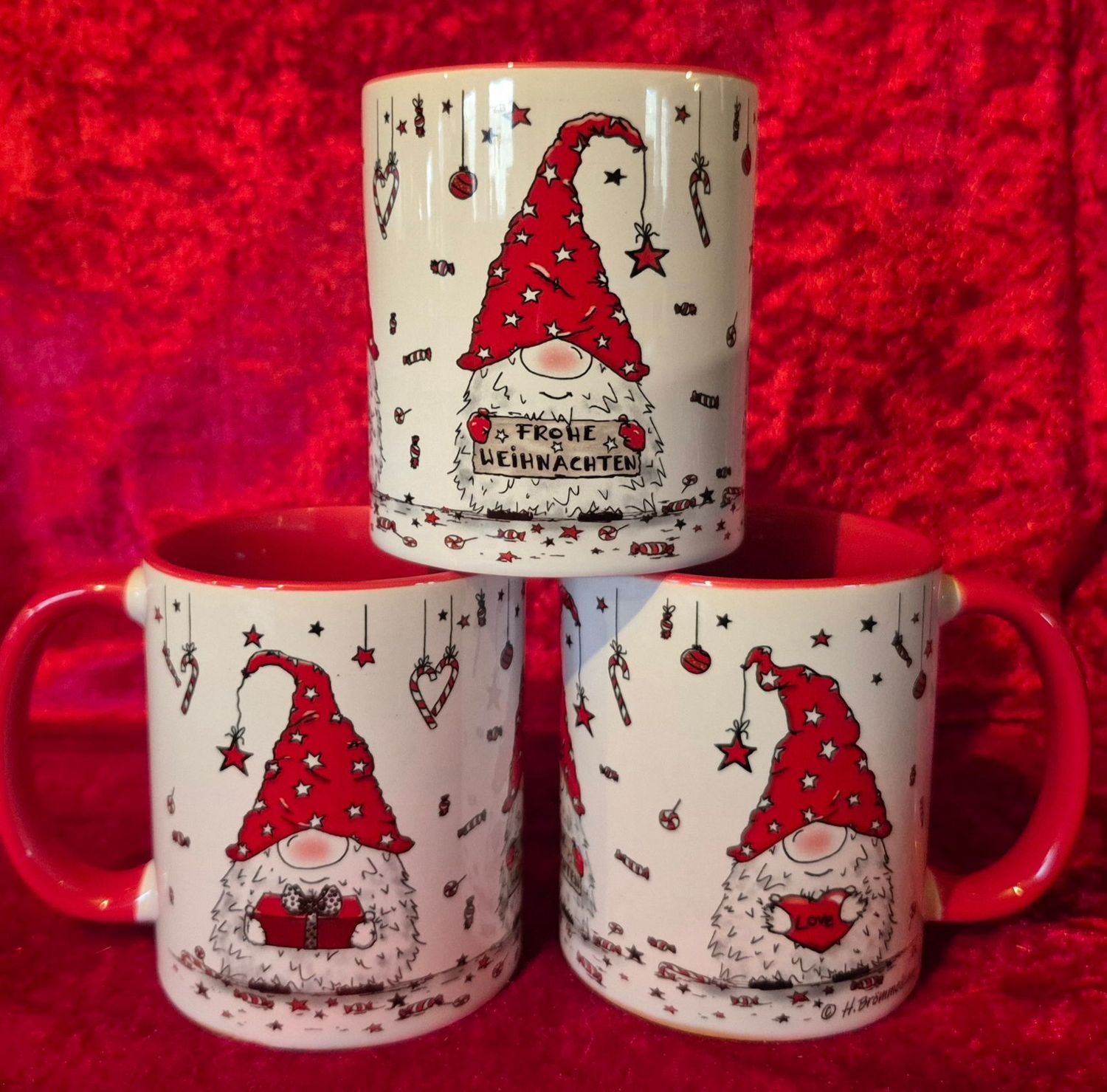 Keramiktasse "Frohe Weihnachten"