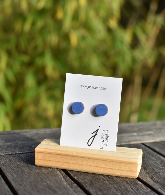 Ohrstecker Kreis, kornblumenblau Ohrstecker Kreis, kornblumenblau