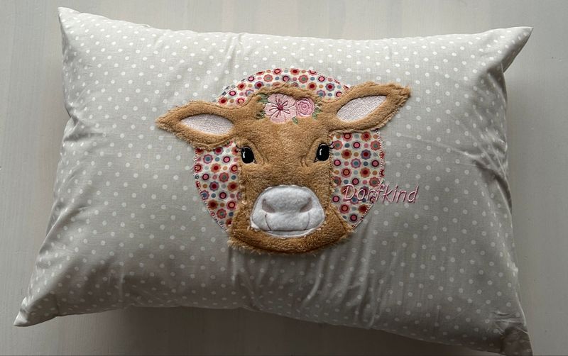 Kissen Kuh "Dorfkind"