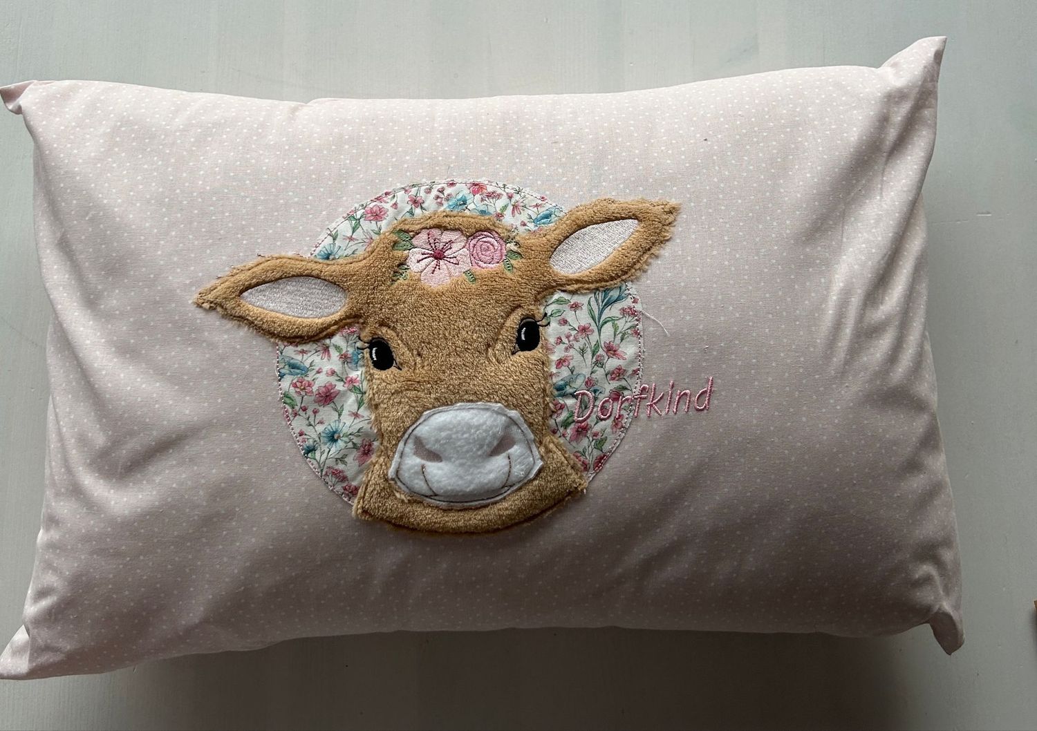 Kissen Kuh "Dorfkind"