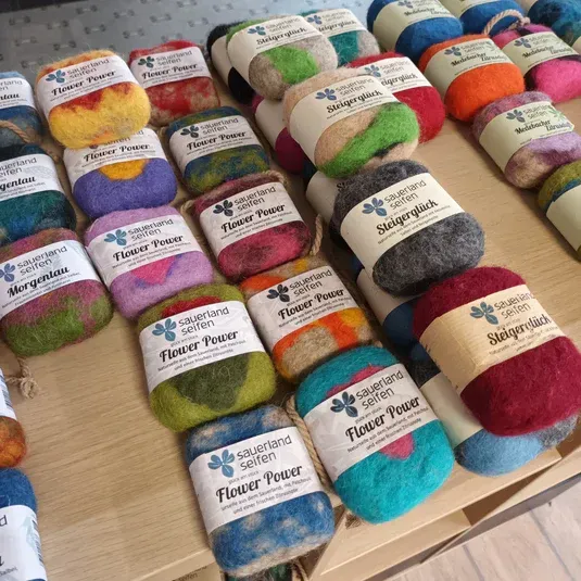 Filzseifen verschiedene